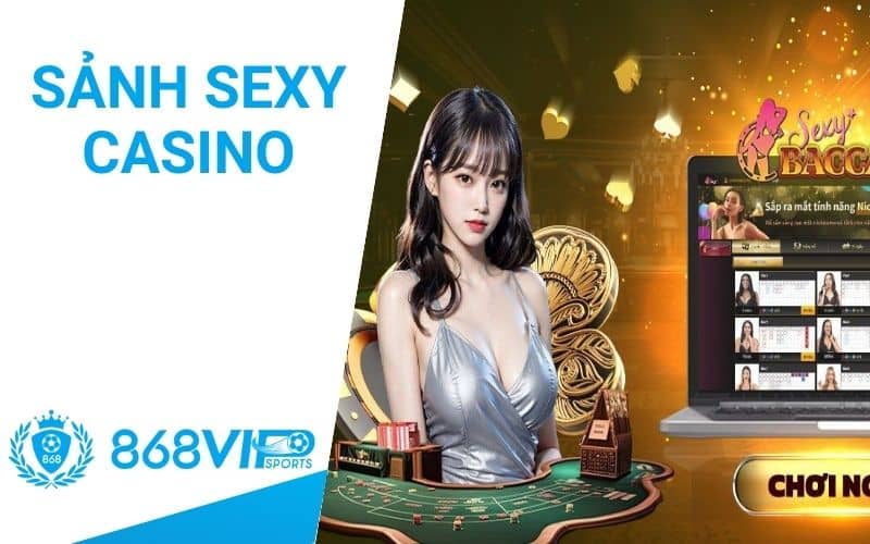 Sảnh Sexy Casino có dealer xinh đẹp chia bài